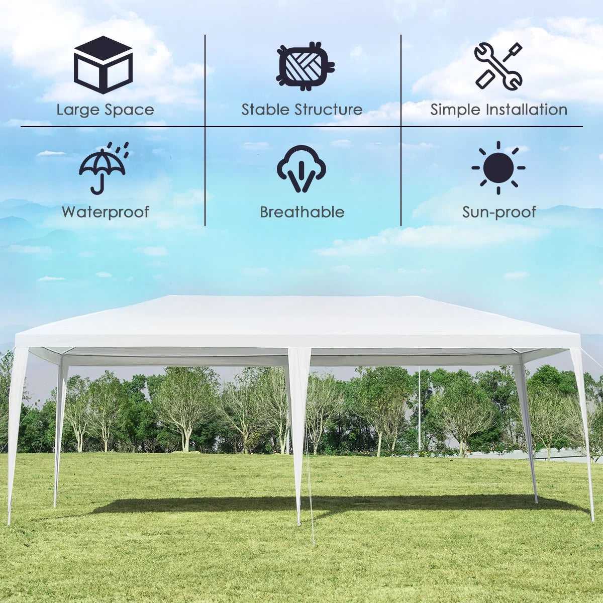 10'x20' Heavy Duty Outdoor Canopy S819