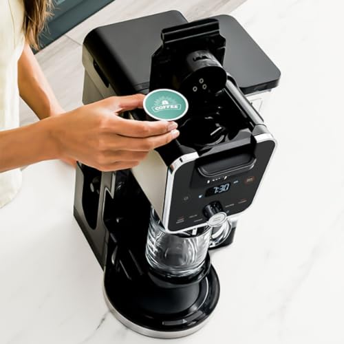 Black 14-Cup Coffee Maker with Single-Serve Pods & Grounds U724463