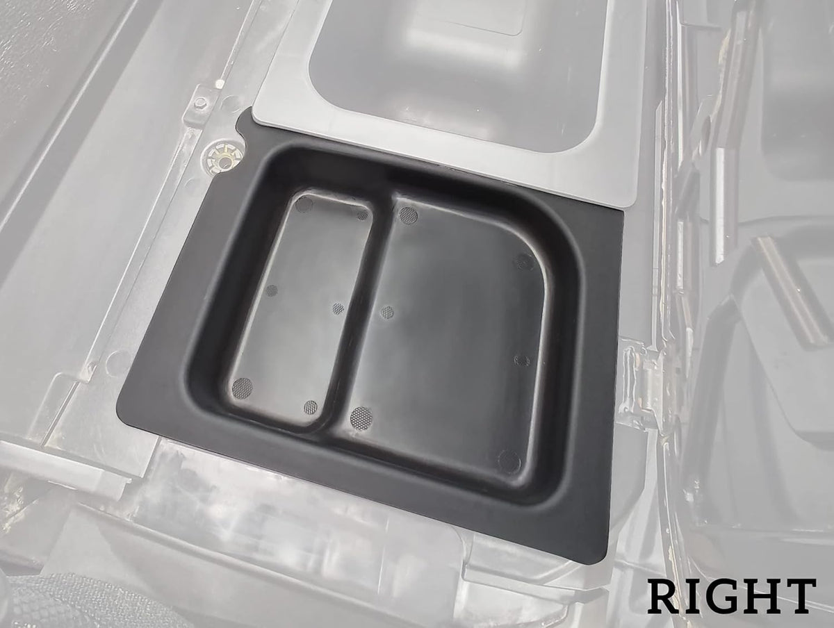 Left & Right Under Seat Storage Box for Polaris Ranger 500 570 Mid Size 50" Wide 2015-2021, Pack of 2 Q9622