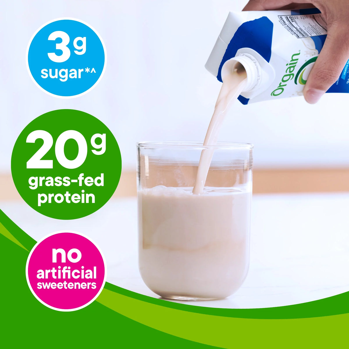 Grass Fed Protein Shake Vanilla Bean 11oz 12ct A7290
