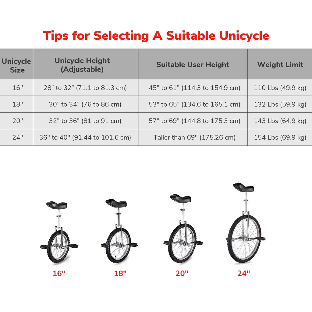 20 Inch Outdoor Unicycle Bike Yellow & Green J7932