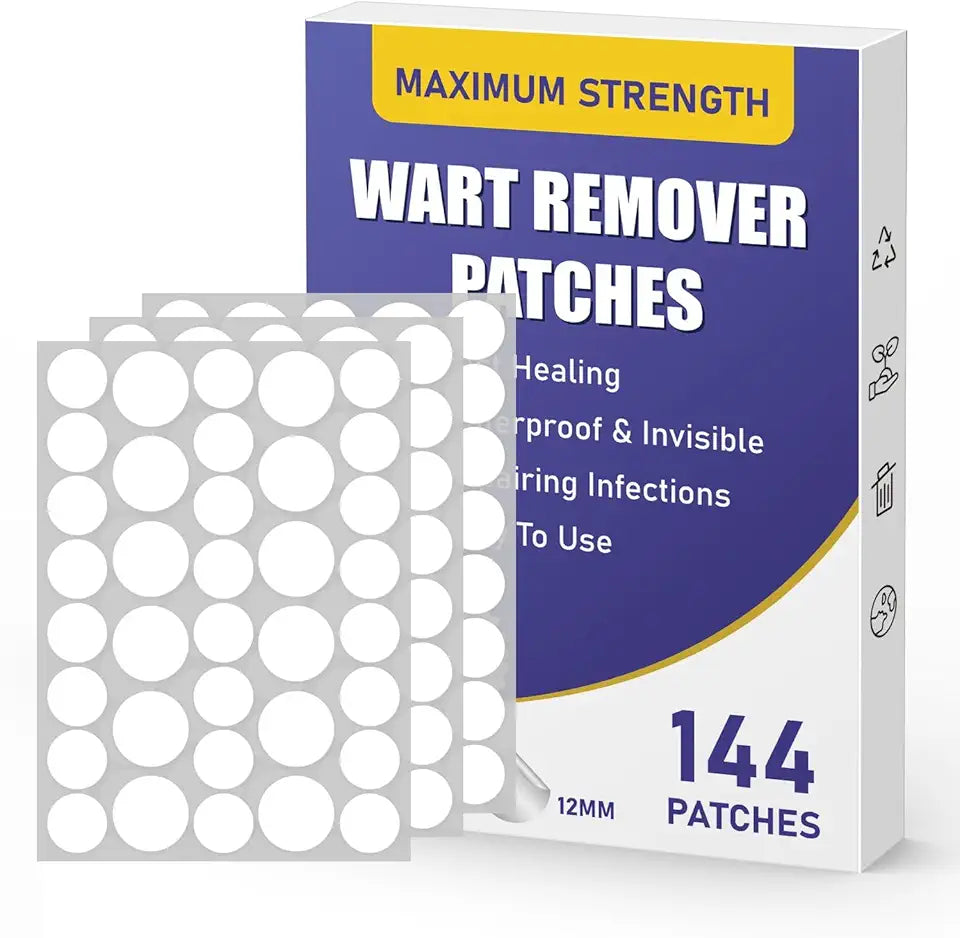 Maximum Strength Hydrocolloid Waterproof Wart Remover Patches, 144pcs I58598