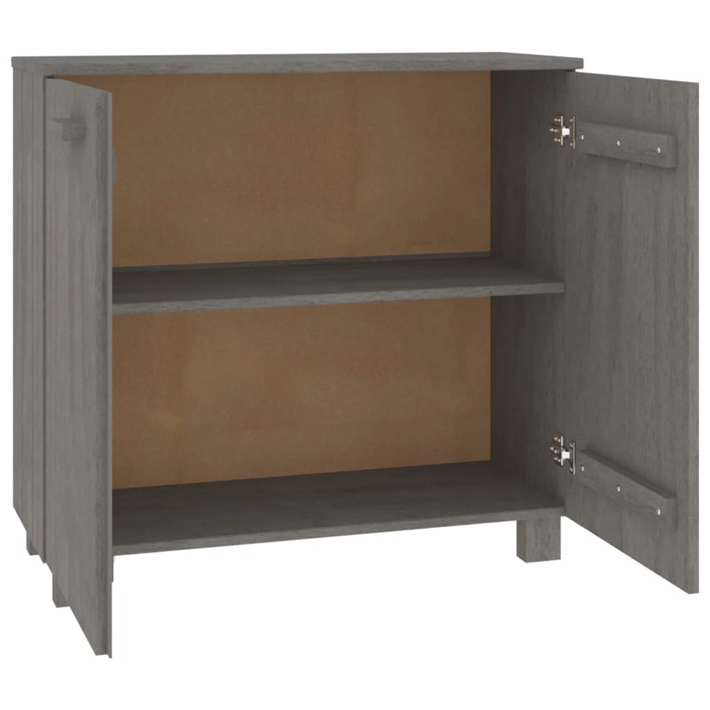 Wooden Sideboard with 2 Doors Pine Wood Storage Cabinet Q94678