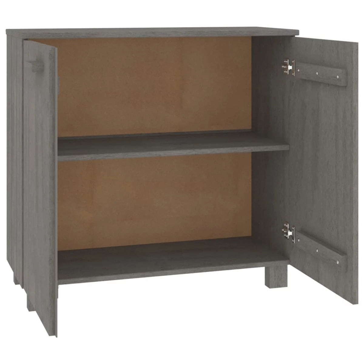 Wooden Sideboard with 2 Doors Pine Wood Storage Cabinet Q94678