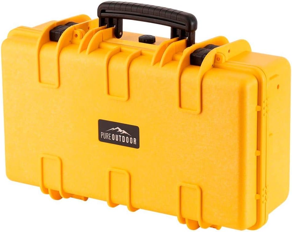 Black Weatherproof Shockproof Hard Case with Wheels M873583