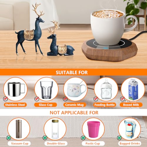 Black Electric Beverage Heating Plate Cup Warmer M50605