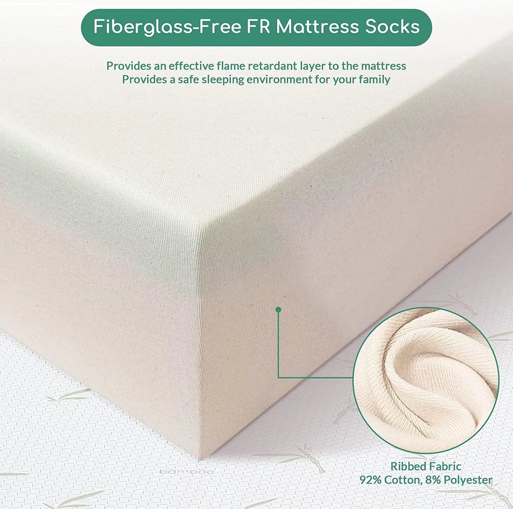Queen Medium Gel Memory Foam Mattress with Bamboo Knit Cover J348911