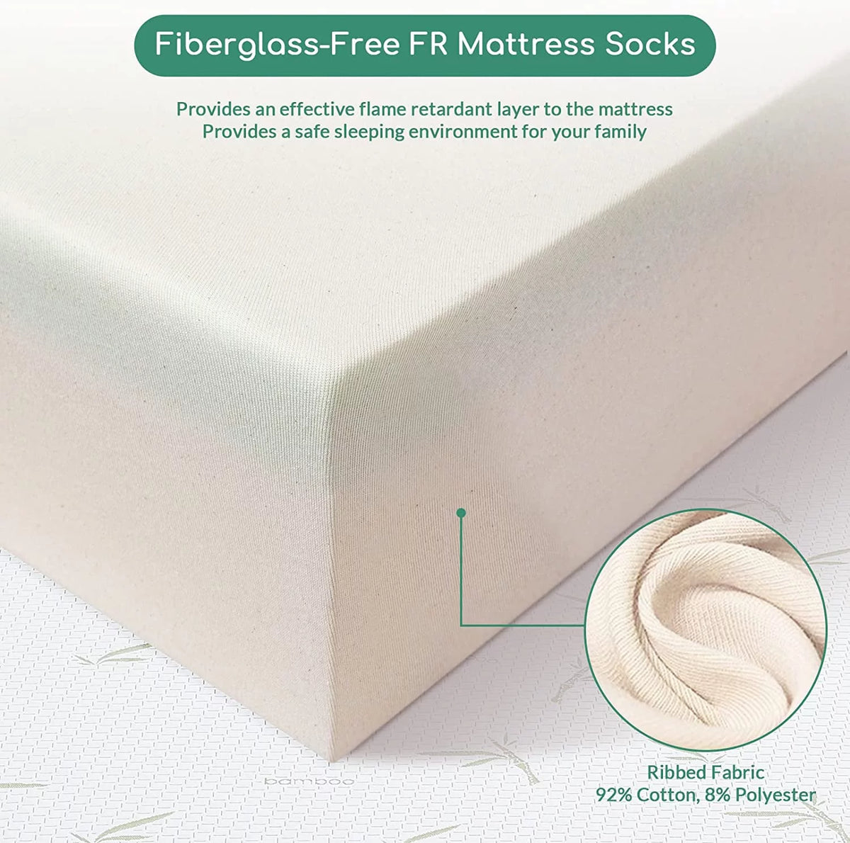 Queen Medium Gel Memory Foam Mattress with Bamboo Knit Cover J348911