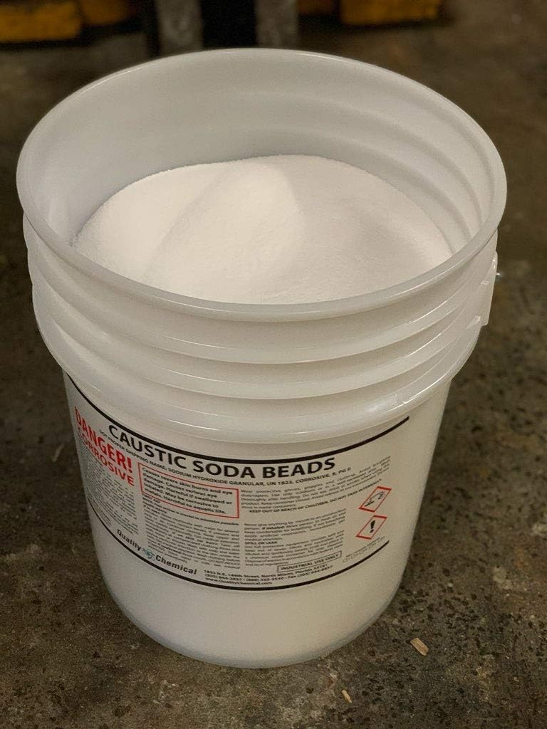 40 lb pail Sodium Hydroxide Caustic Soda Beads D494