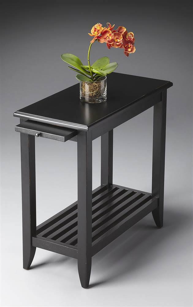 White Chairside Table C30302