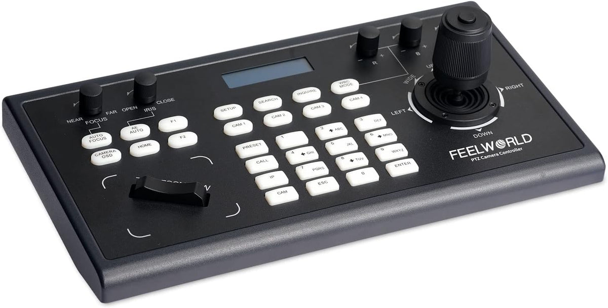 PTZ Camera Controller with Joystick and Keyboard Control LCD Screen PoE Supported K61515