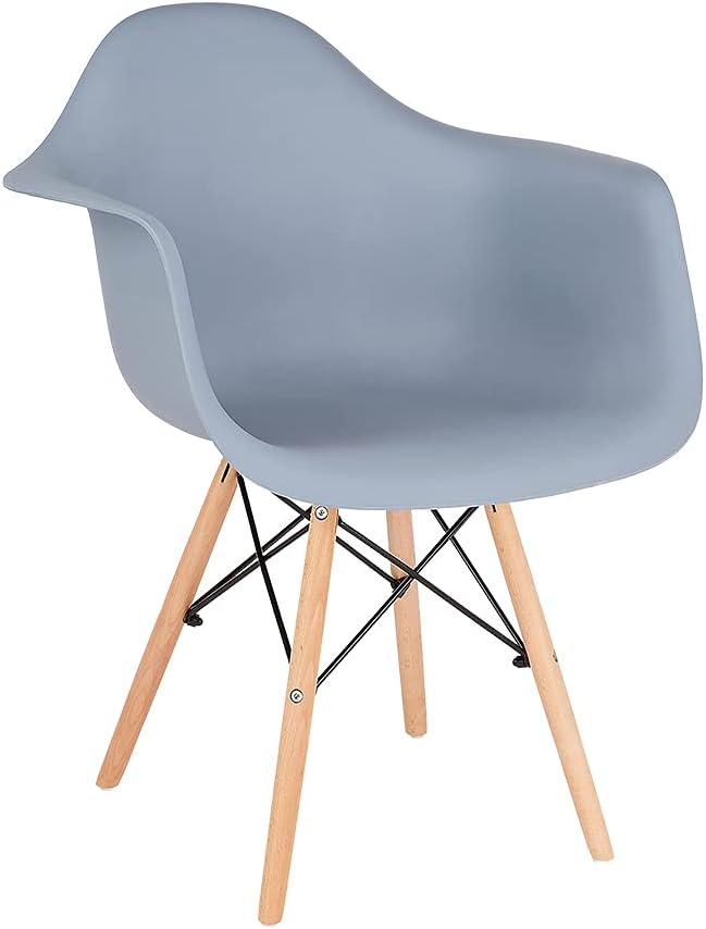 Grey Molded Shell Arm Chair Set of 1 M61267