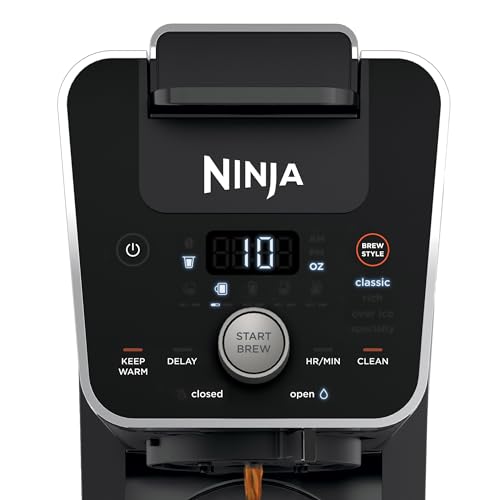 Black 14-Cup Coffee Maker with Single-Serve Pods & Grounds U724463