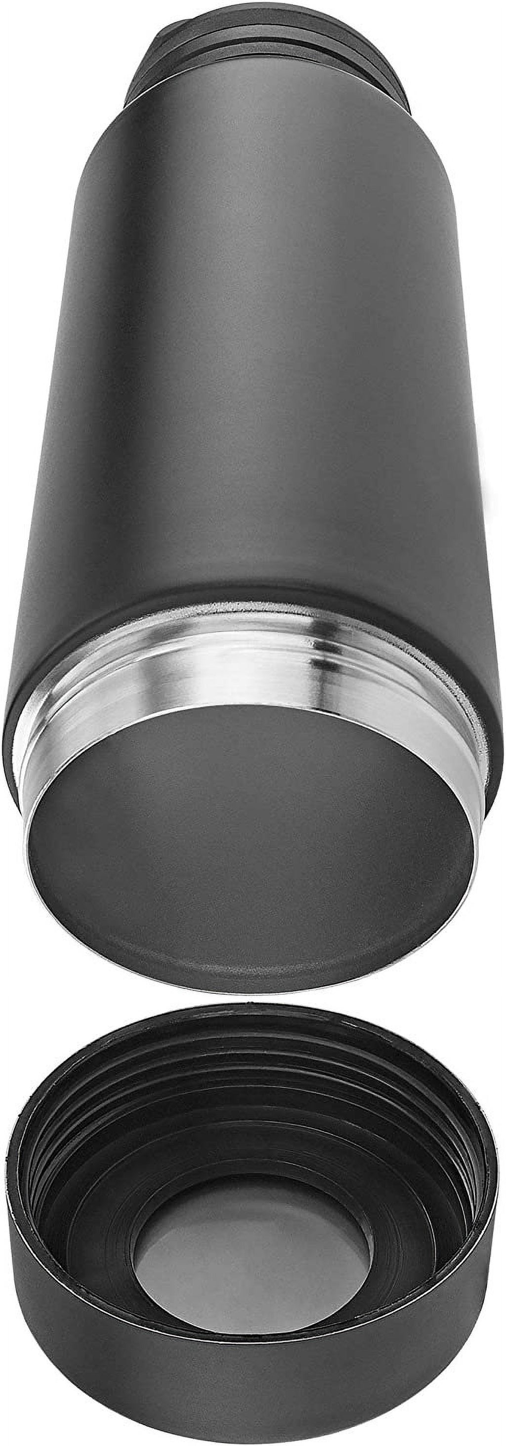 Black 12 Ounce Stainless Steel Drinking Tumbler Bottle Diversion Safe D84475