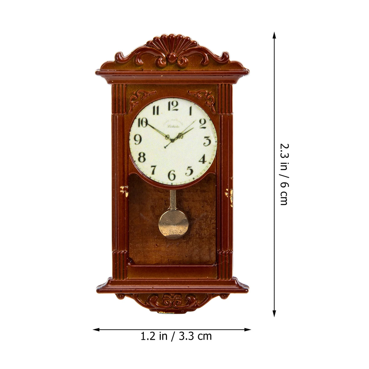 Mini Hanging Metal Doll House Clock Toy X841