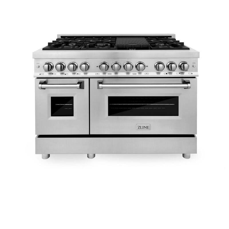 7 Burner Double Oven Dual Fuel Range in Stainless Steel N9729