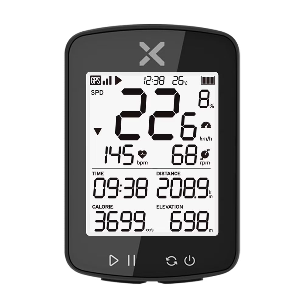 Wireless Waterproof Bike Computer with Speed Distance Thermometer L4261