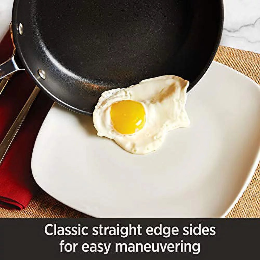 Hard Anodized Nonstick 2 Piece Fry Pan and Saute Pan Set R771