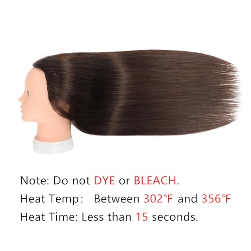 Mannequin Head with 80% Human Hair Straight 26"-28" Y1204
