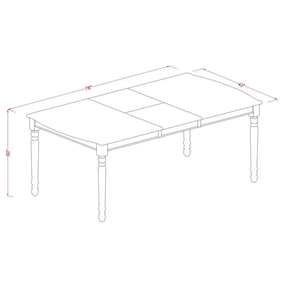 Wood Butterfly Leaf Dining Table Y16914