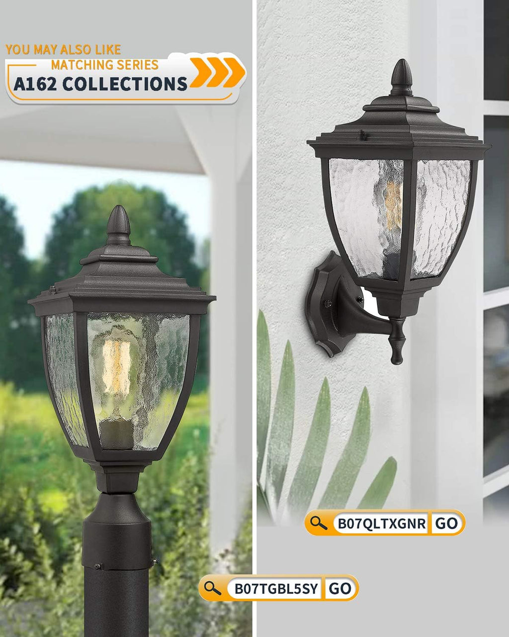 Sand Textured Black Die-cast Aluminum Outdoor Post Light A125