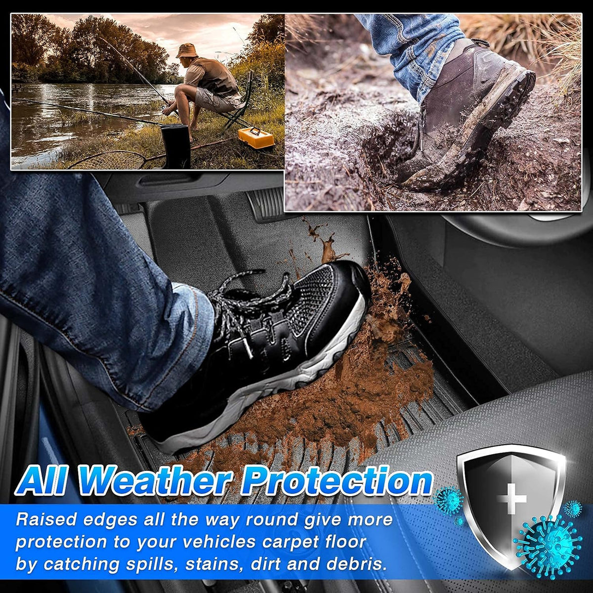 Custom Fit All Weather Floor Liners F7386