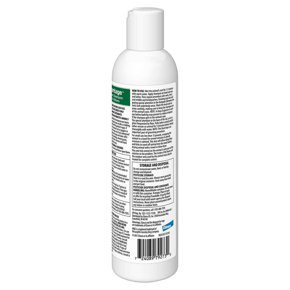 Flea & Tick Treatment Shampoo for Cats & Kittens S2744