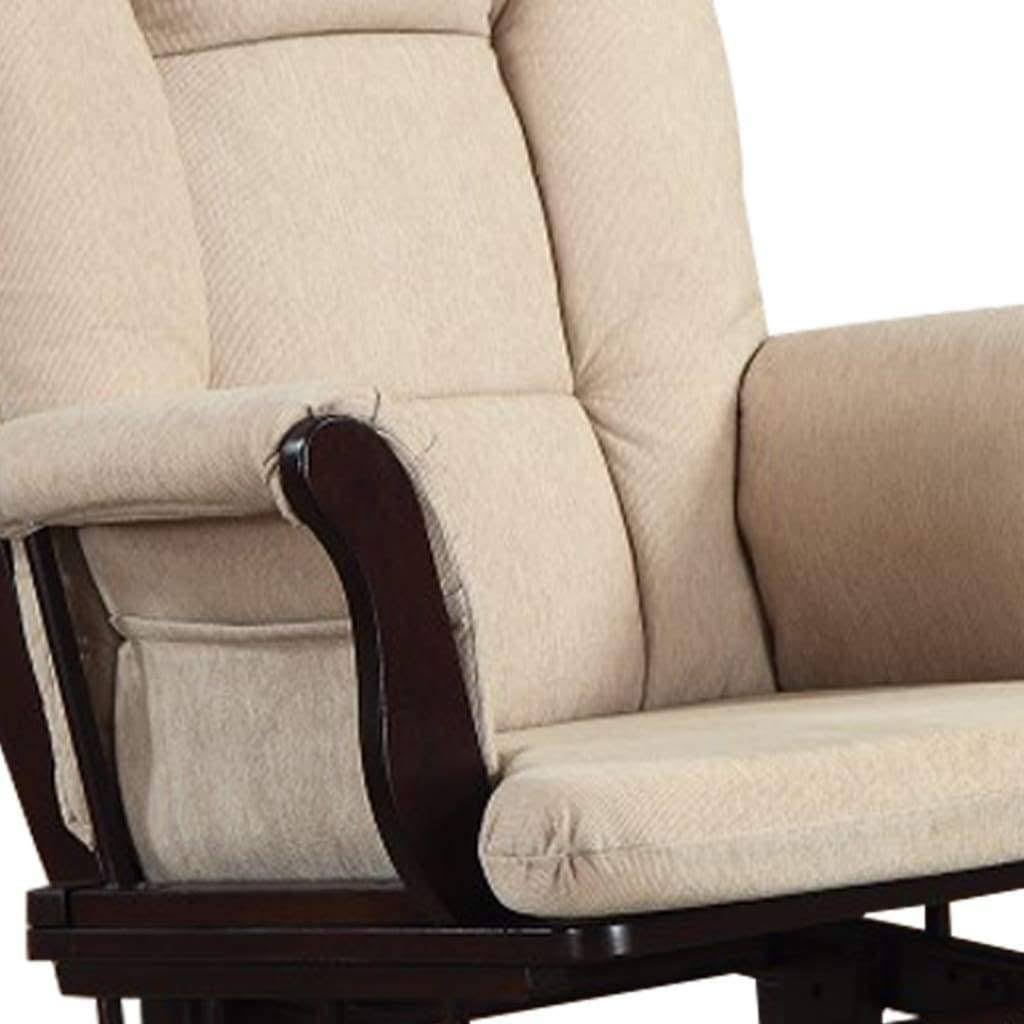 Beige Glider with Ottoman E90628