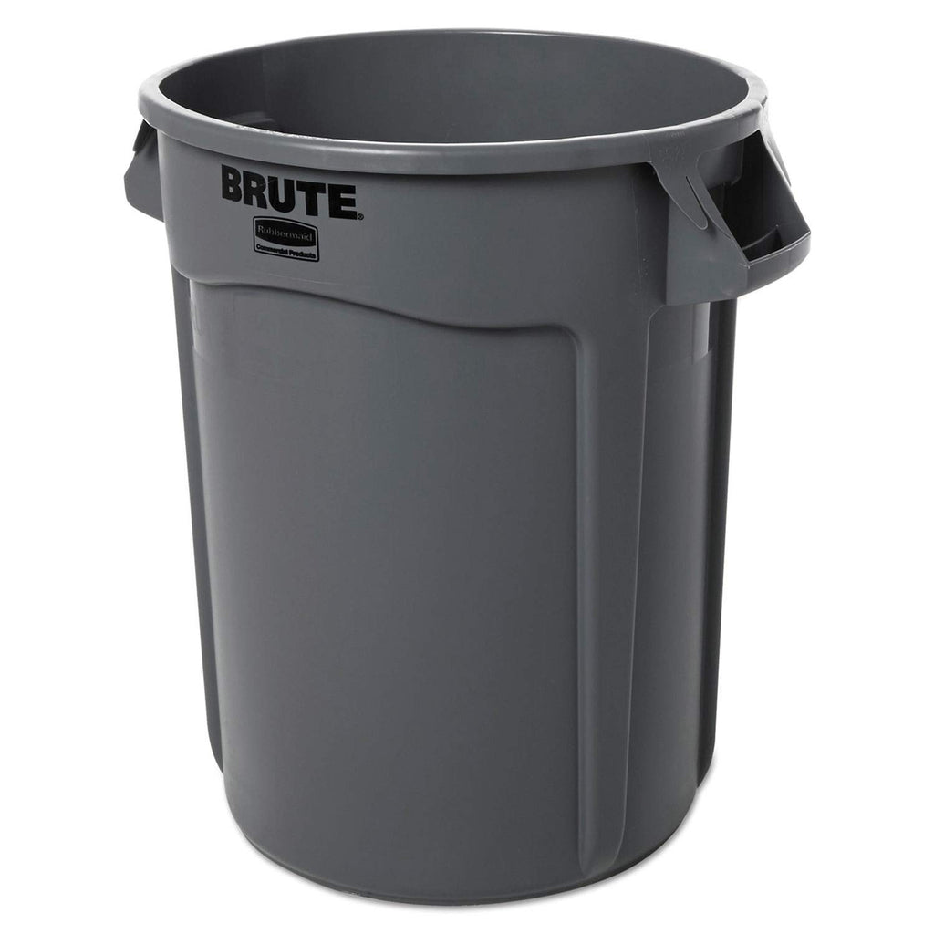32 gallon Gray Commercial-Grade Trash Can Q329