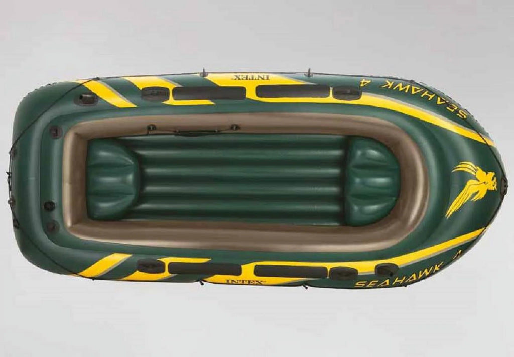 4 Inflatable Boat Set with Oars Pump Motor Mount T418096