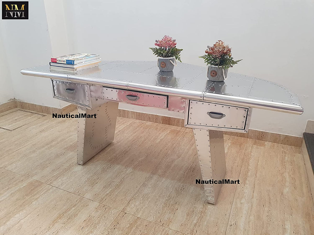 Polished Aluminum Desk C368703