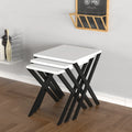 White 3 Pcs Nesting Table Z887951