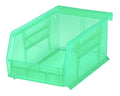 Plastic Storage Stacking Bin, 7-Inch by 4-Inch by 3-Inch, Green, Case of 24 A179