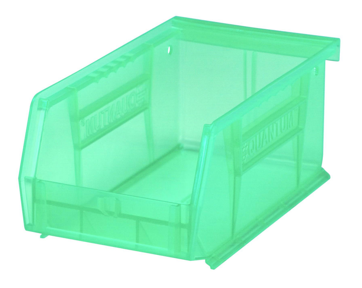 Plastic Storage Stacking Bin, 7-Inch by 4-Inch by 3-Inch, Green, Case of 24 A179