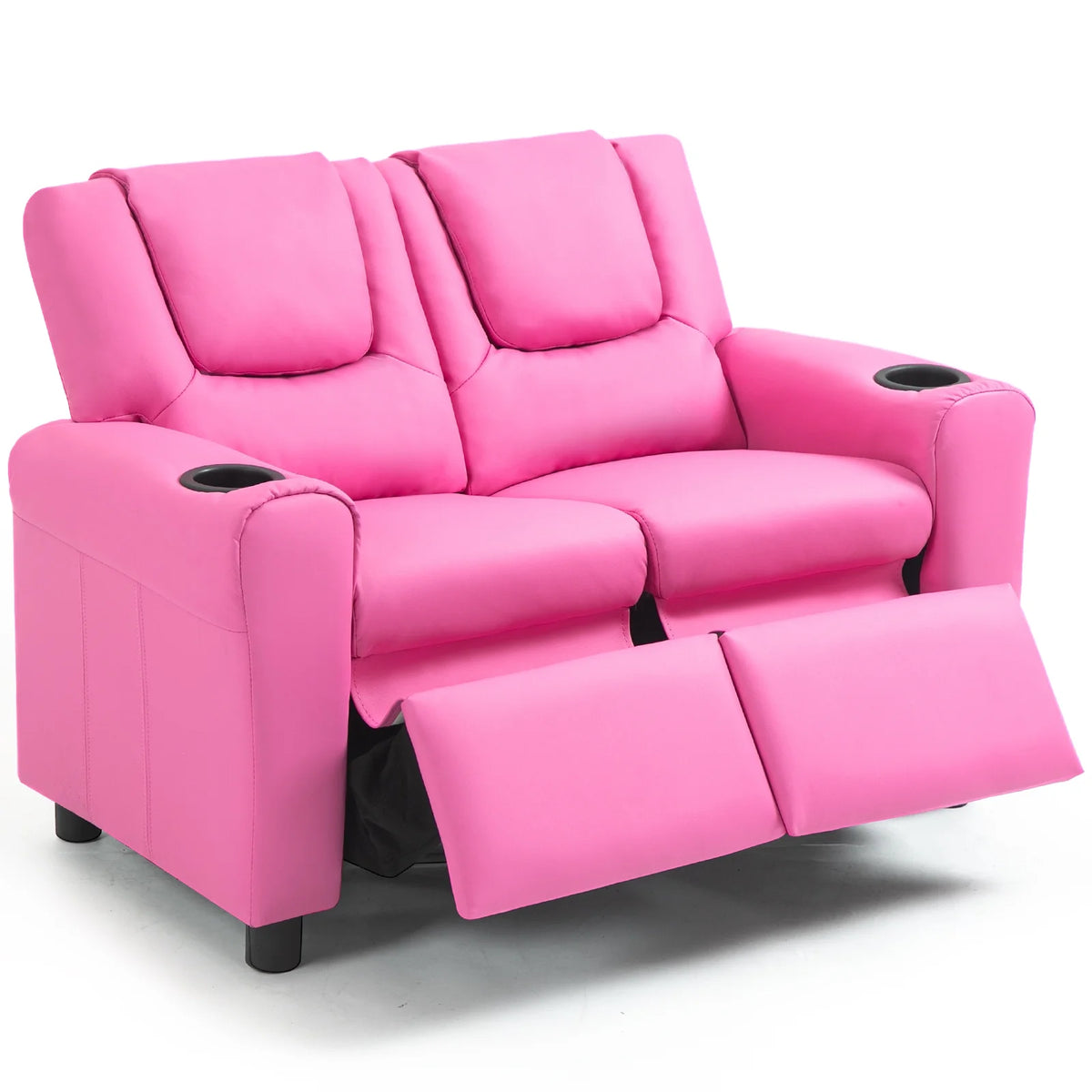 Pink PU Leather Kids Recliner Chair E9202