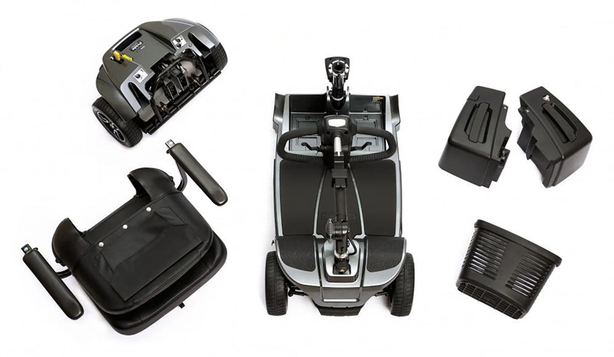 Blue 4-Wheel Scooter M716