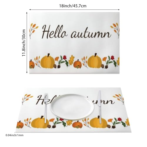 Faux Leather 12 X 18 in Non-Slip Placemats 6 Count V396292