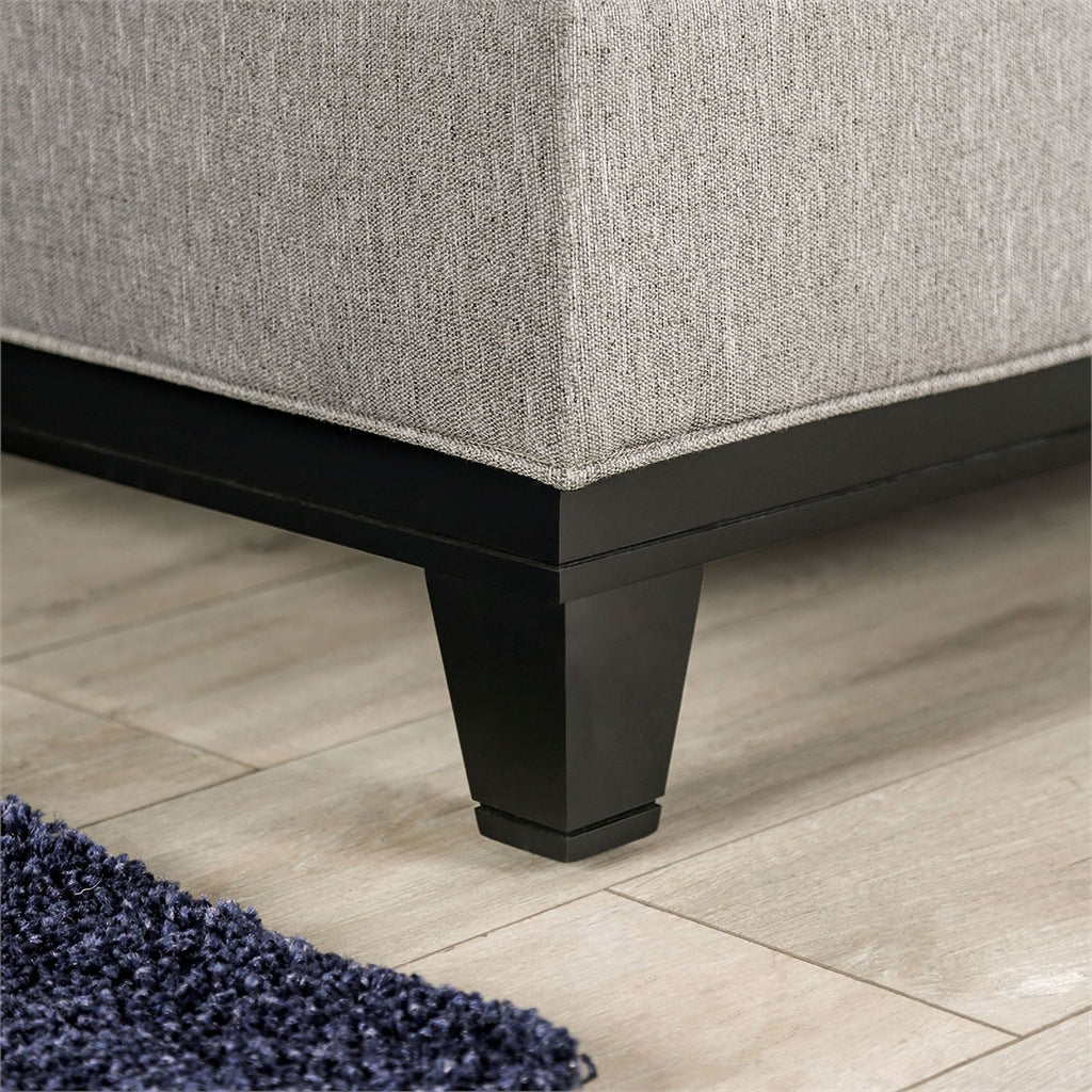 Light Gray Fabric L-Shaped Sectional P669529
