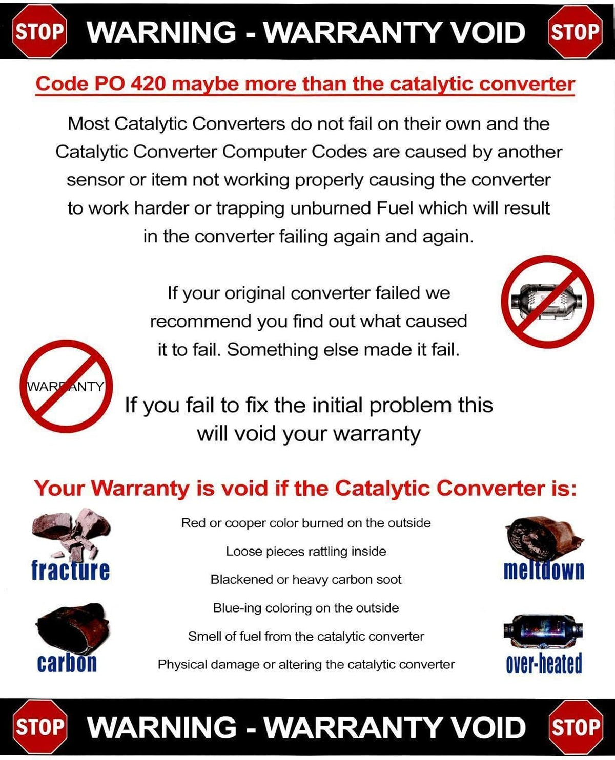 Rear Manifold Catalytic Converter with Gaskets S4752