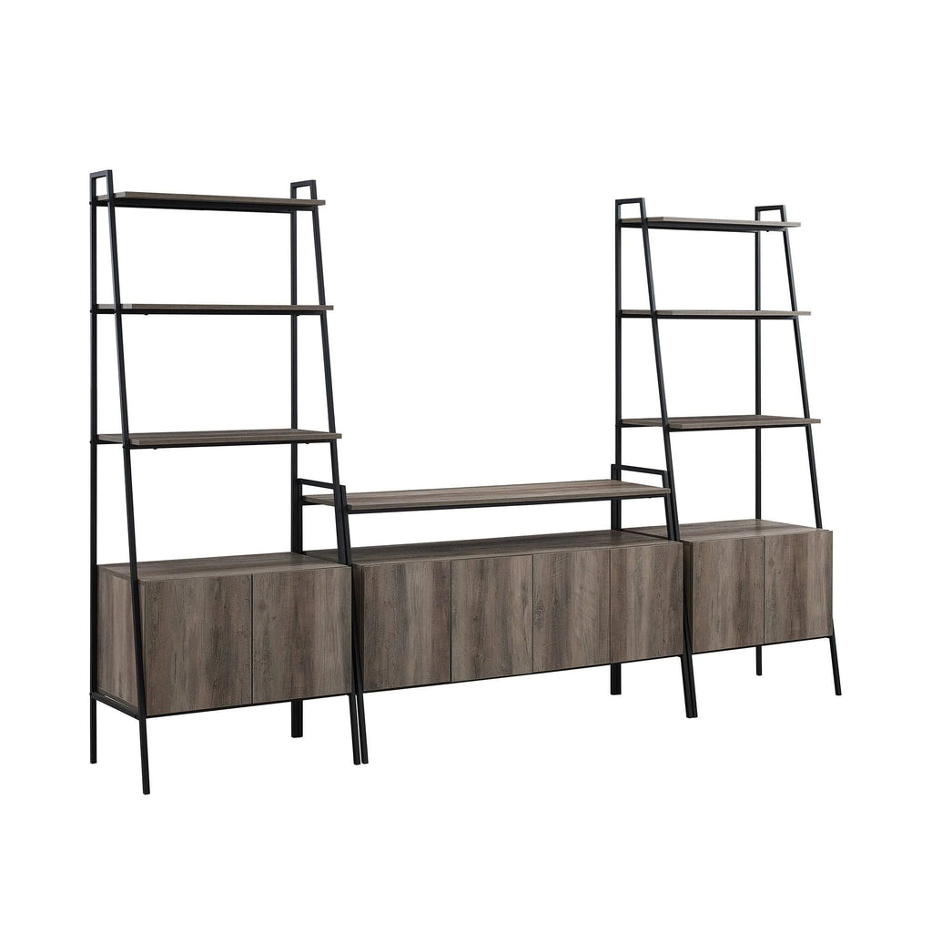 3-Piece Ladder Storage Entertainment Wall - Mocha N32888