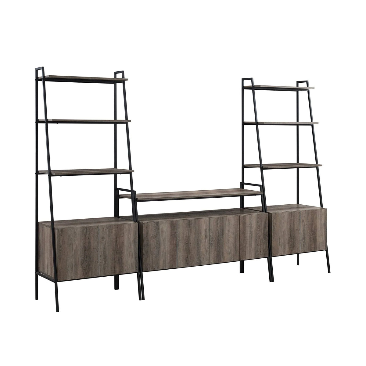 3-Piece Ladder Storage Entertainment Wall - Mocha N32888