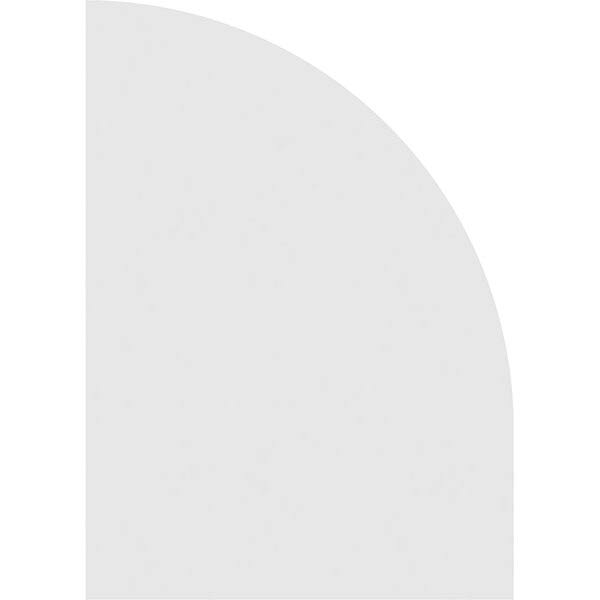 Quarter Round Top Left Surface Mount PVC Gable Vent G5760