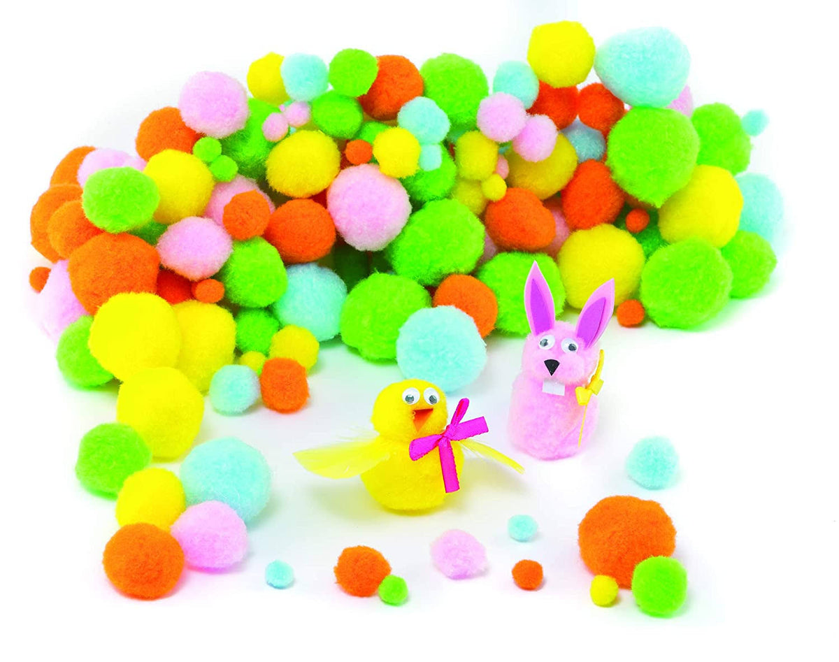 Pastel Pom Poms Value Pack (Pack of 200) M6893