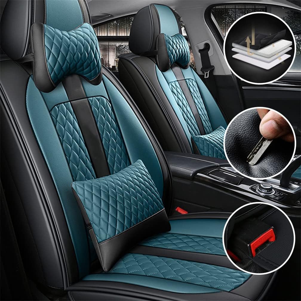 Black 2 Seats Car Seat Covers V649