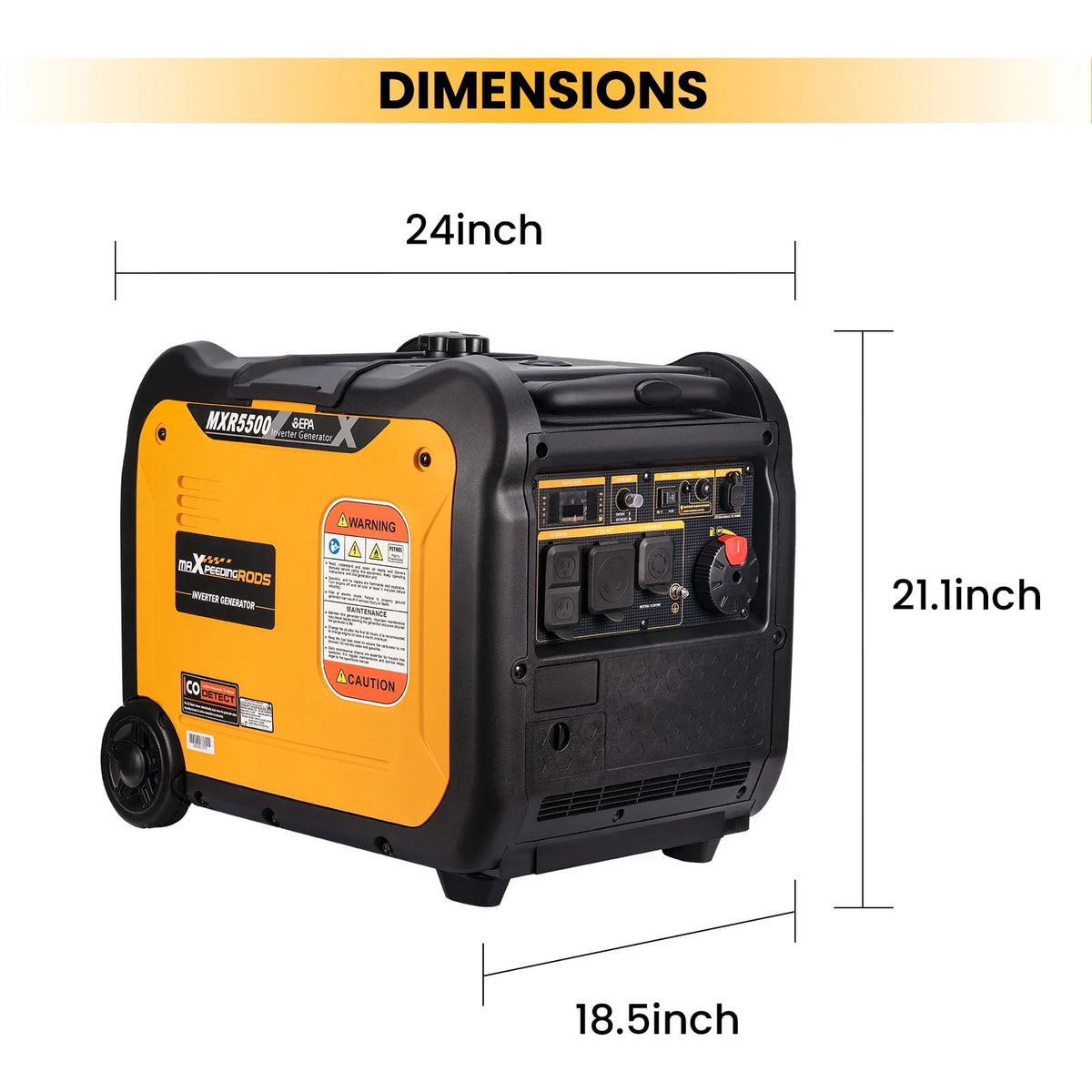 2300/3300 Watt Portable Inverter Generator Gasoline Powered H69116