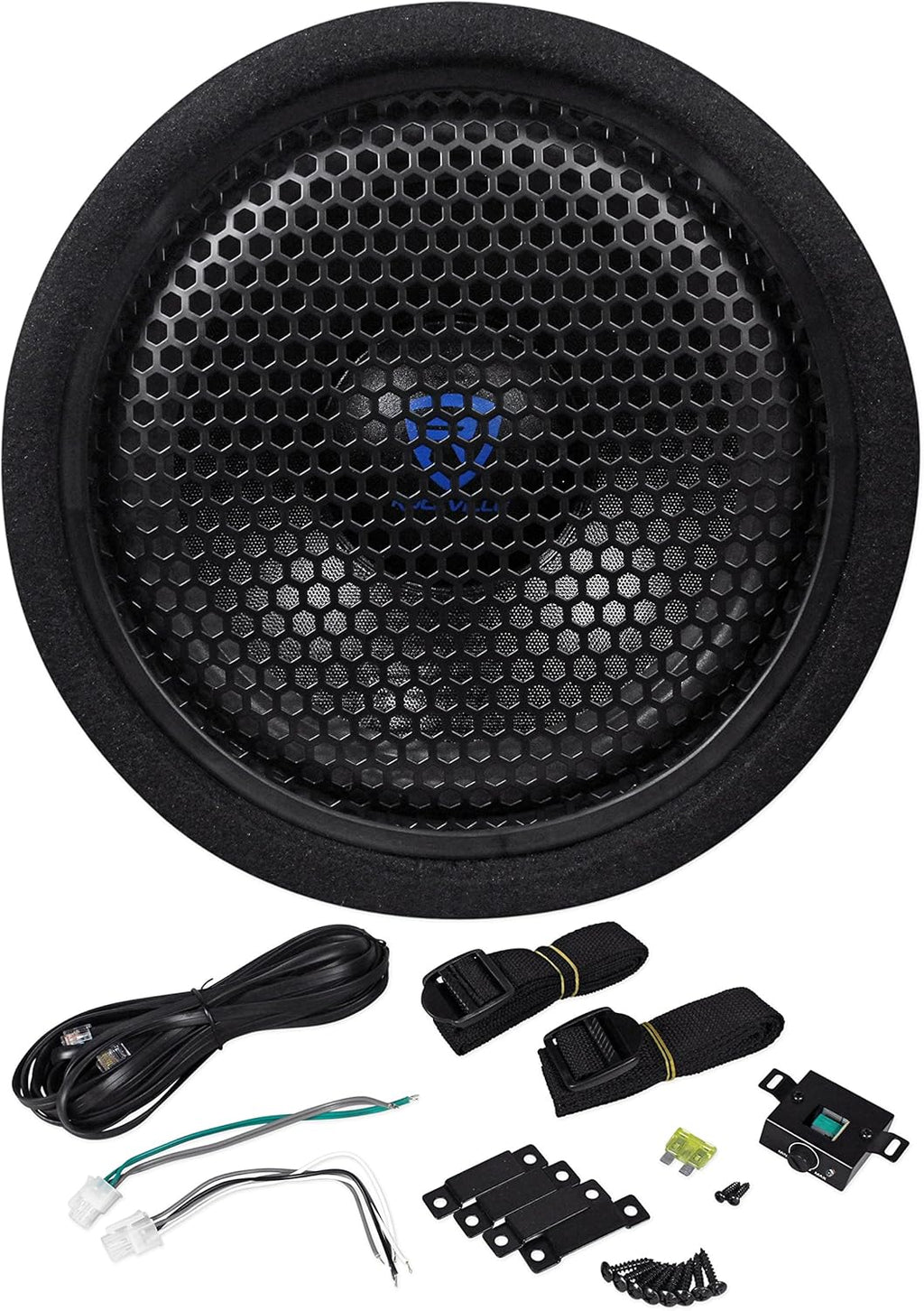 10" 500w Powered Subwoofer Bass Tube with Remote W21740