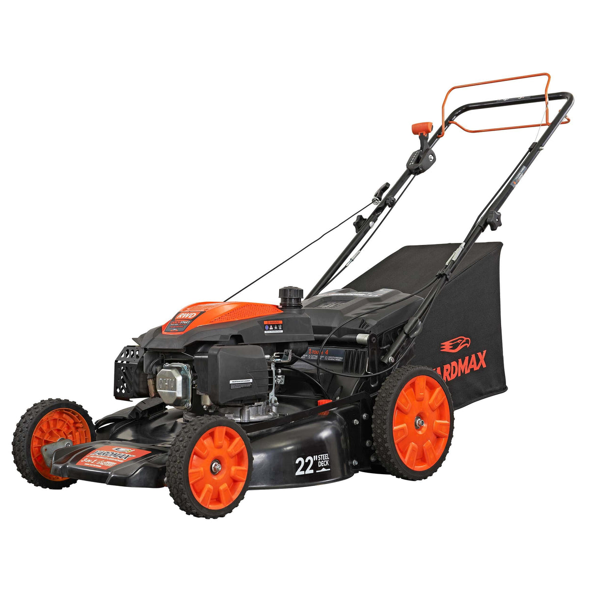 22 in. 201cc 6 Speed 3-in-1 Gas Self Propelled Lawn Mower E3151