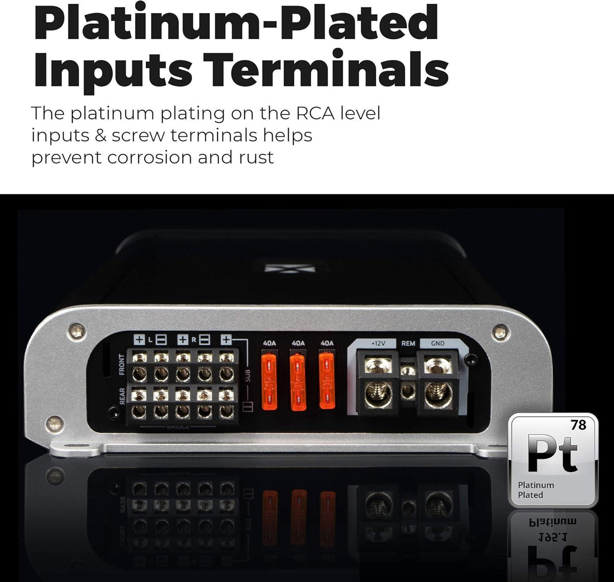 1100W Full Range Class D 5-Channel Amplifier with Bass Remote A102465