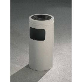 Satin Black 10 Gallon Ash/Trash Receptacle with Sand Cover Q940117