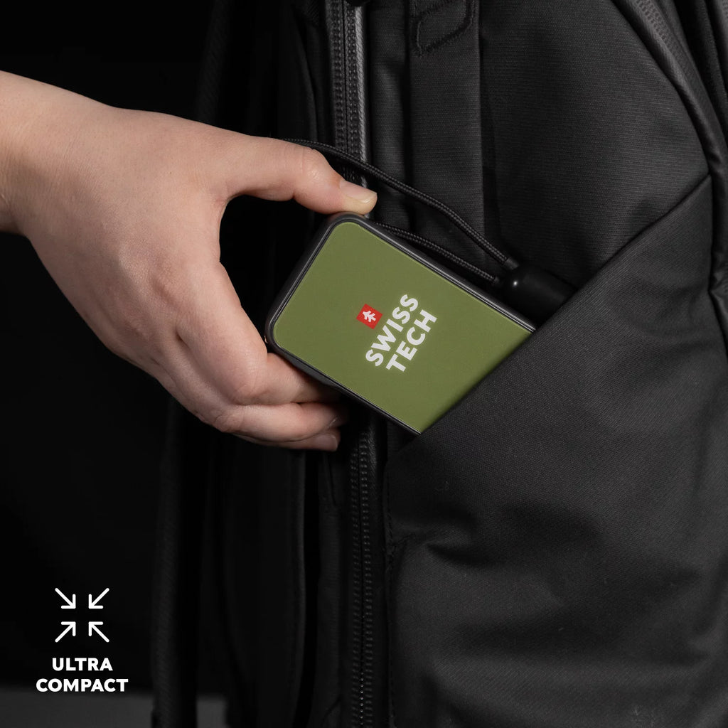 10000 mAh Portable Power Bank with Built-in Charging Cord X156